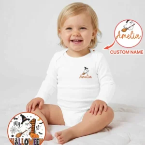 Personalized My 1st Halloween Bamboo Bodysuit
