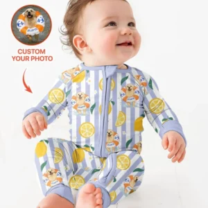 Custom Image Summer Lemon Bamboo Convertible Zippy