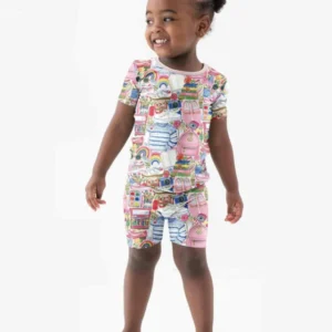 Sweet School Adventure Bamboo Women Short Sleeve Short Pajama Set