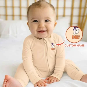 Custom Name Spooky One First Halloween Bamboo Convertible Zippy