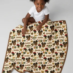 Custom Name Juneteenth Unapologetically Dope Bamboo Blanket