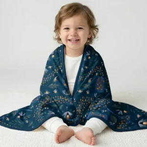 Catching Fireflies Bamboo Blanket