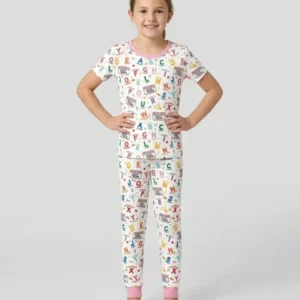 I'm A Child Of God ABCs Bamboo Two Piece Short Sleeve Pajama Set