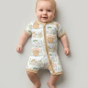 Noah And The Ark Bamboo Shorty Zippy