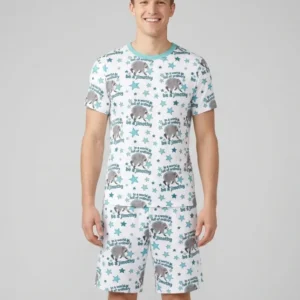 In A World Full Of Ordinary Be A Jimothy Bamboo Men Short Sleeve Short Pajama Set