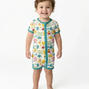 Summer Fruits Surfing On God's Promises Bamboo Shorty Zippy