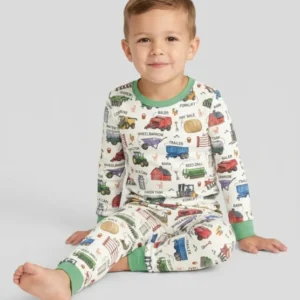 Little Farmer Bamboo Two Piece Long Sleeve Pajama Set