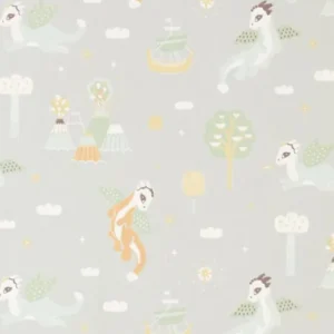 Majvillan - Tapete Magical Adventure-Tapeten-Majvillan-SOFT GREY-TOJU Interior