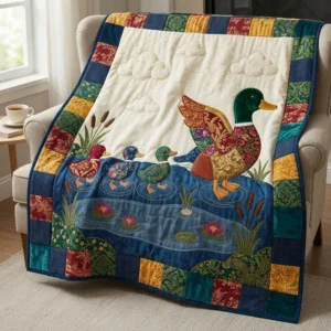 Mallard Pond Bamboo Quilt Blanket