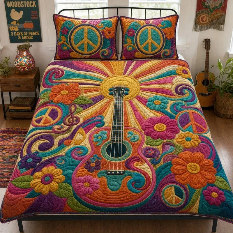 Melody Maker Bamboo Quilt Bedding Set