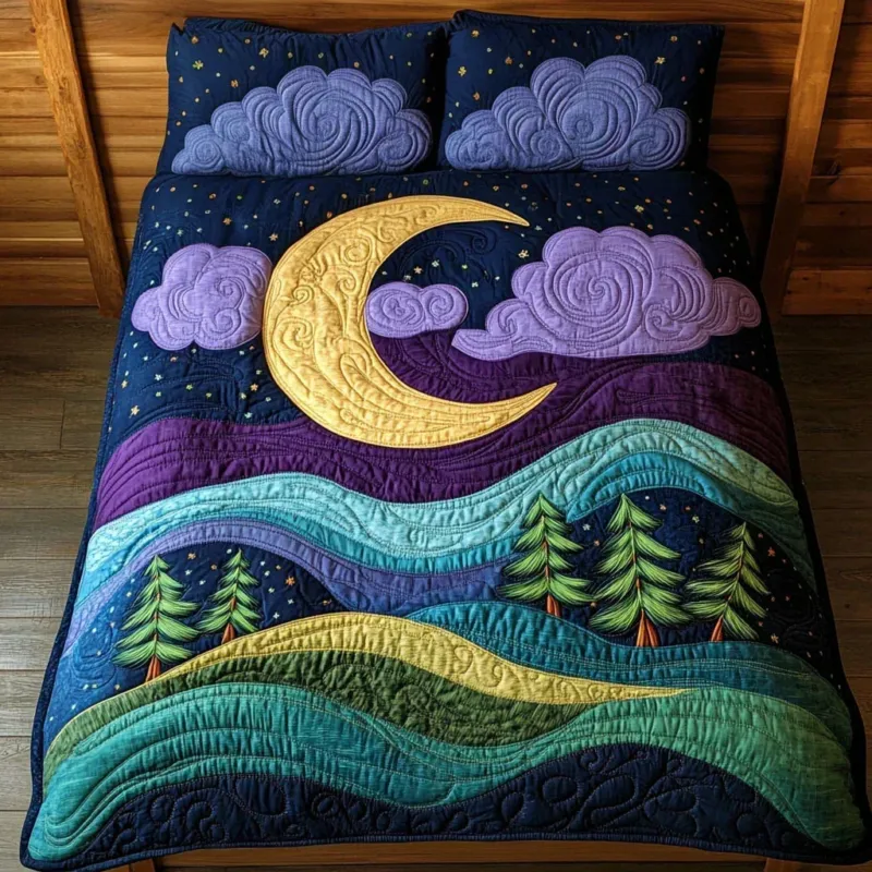 Moonlit Garden Bamboo Quilt Bedding Set