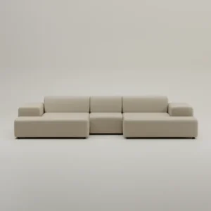Modulares Sofa Nina U-Form / Wohnlandschaft mit Schlaffunktion