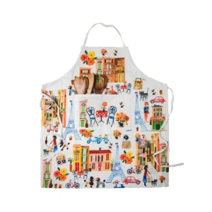 Ooh La La Paris House Cotton Apron