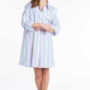 Chemise Femme Grand-Père Fluo Multicolore 1