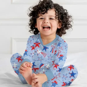 Howdy America Star Bamboo Two Piece Long Sleeve Pajama Set