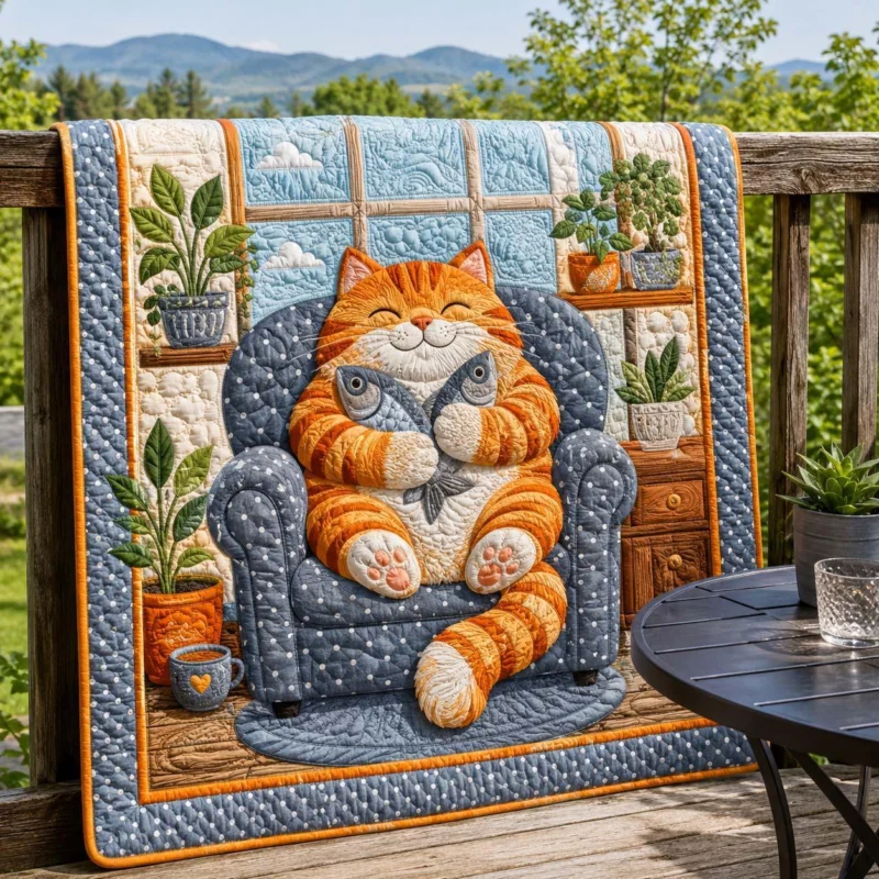 Playful Cat Dreams Bamboo Quilt Blanket