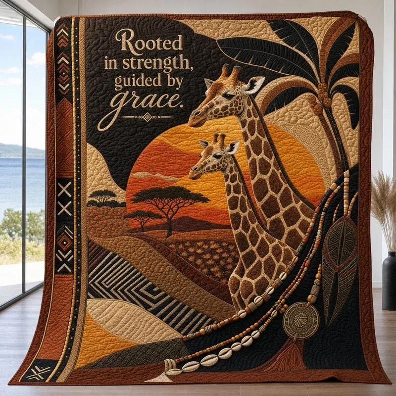 Rooted Strength Bamboo Quilt Blanket