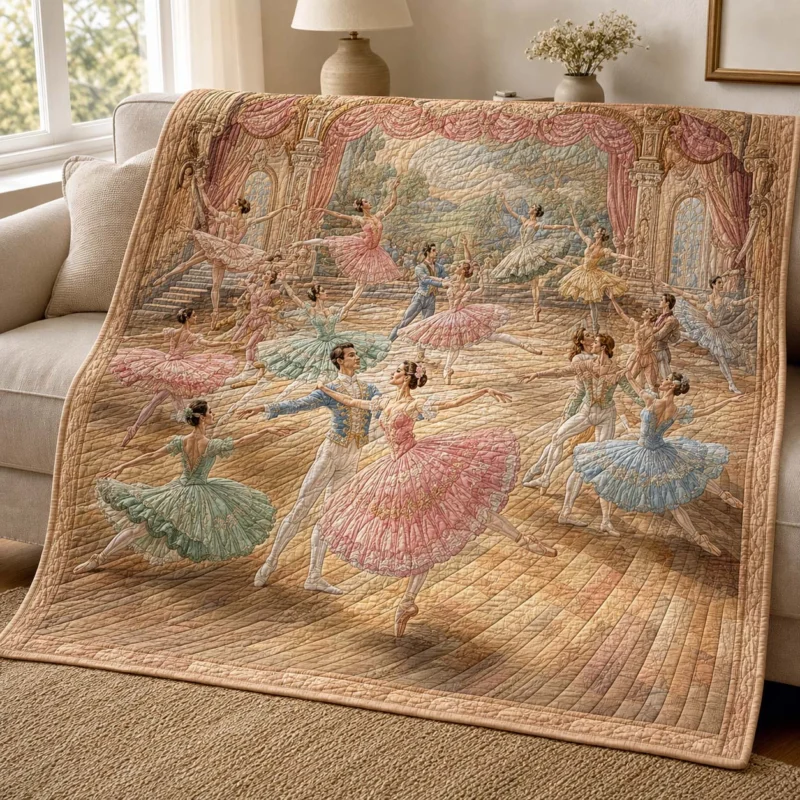Royal Ballet Ensemble Bamboo Quilt Blanket