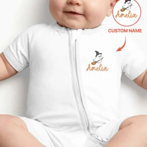 Personalized My 1st Halloween Bamboo Shorty Zippy