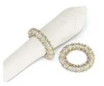 Glamour Bead & Ribbon Wrap Napkin Ring