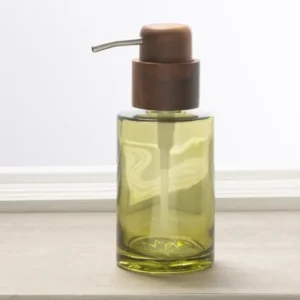 Vaso Soap Dispenser Glass With Acacia Wood Pump