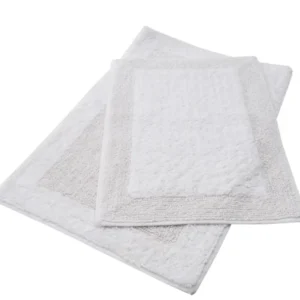 Brighton Set of 2 White Bath Rugs
