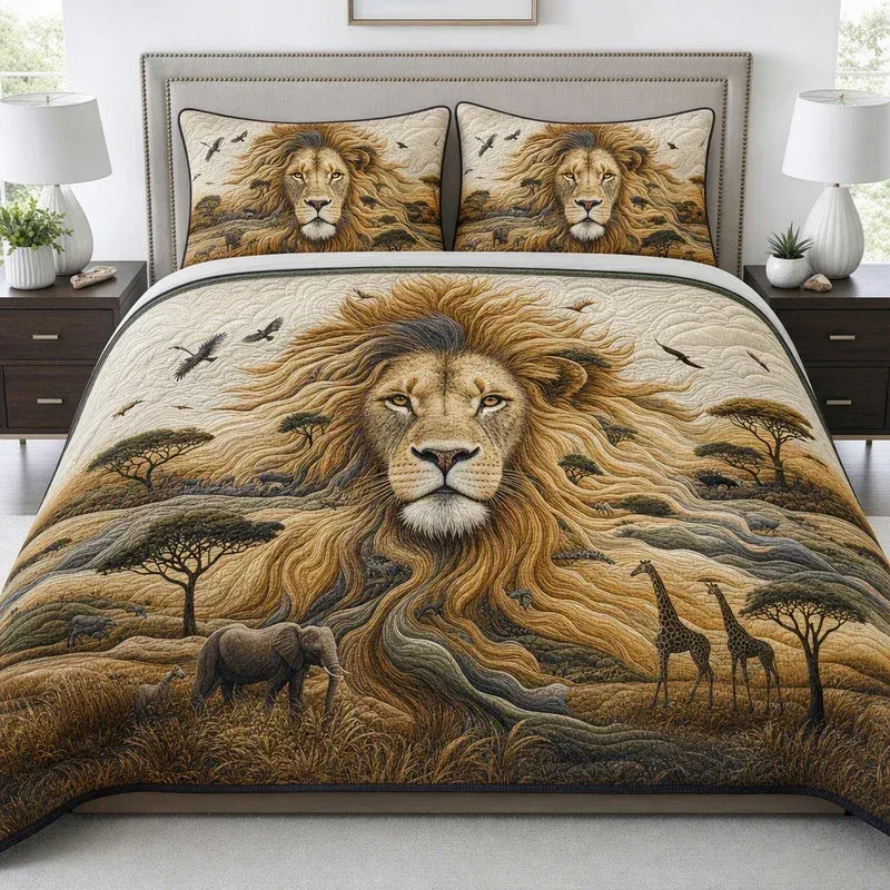 Sovereign Feline Bamboo Quilt Bedding Set
