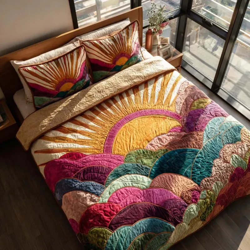 Sunny Garden Escape Bamboo Quilt Bedding Set