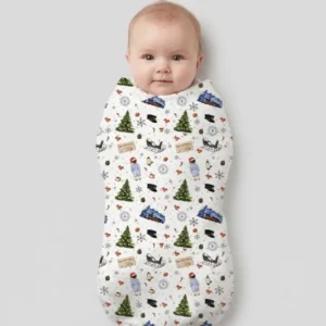 North Pole Adventure Bamboo Swaddle Blanket