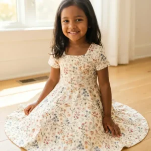 Wildflower Meadow Bliss Bamboo Twirl Dress