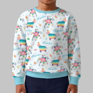 Custom Name Smash the Pinata Bamboo Crewneck Sweatshirt
