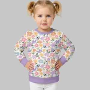Flower Gardens Bamboo Crewneck Sweatshirt