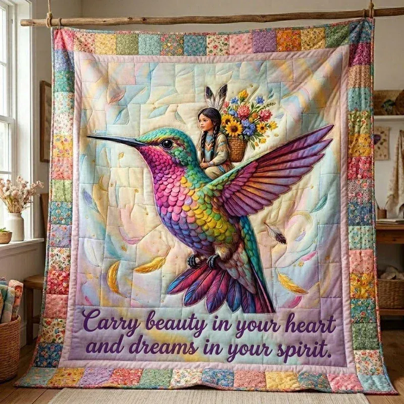 Sweet Cargo Bamboo Quilt Blanket