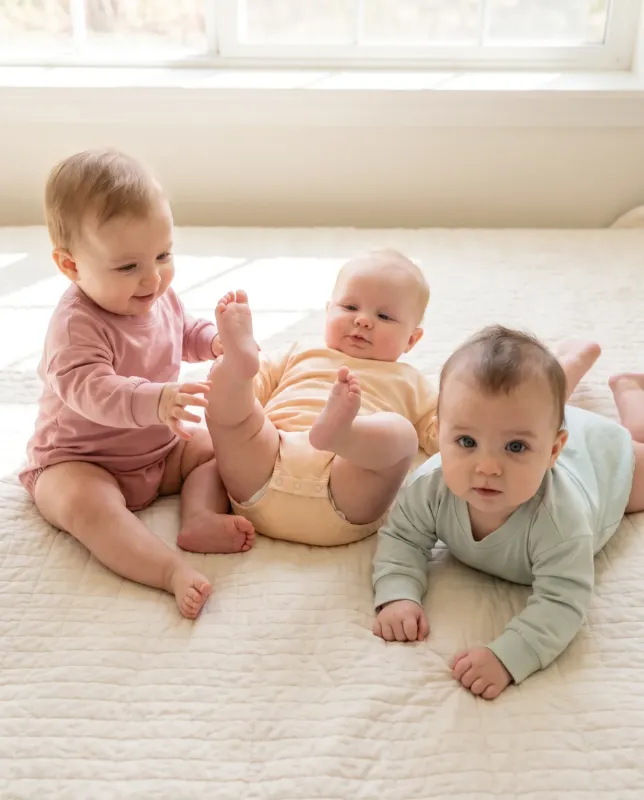 Solid Color Bamboo Long Sleeve Bubble Romper