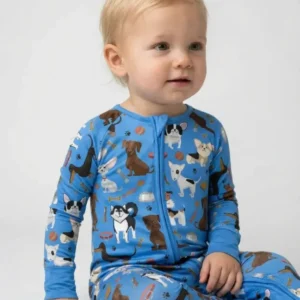 Dapper Dogs Bamboo Convertible Zippered Romper