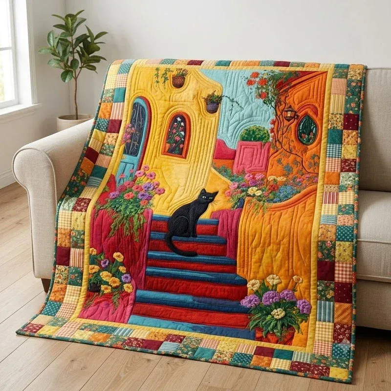 Tuscan Steps Bamboo Quilt Blanket