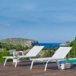 Unopiu - Gartenliege Panarea aus Aluminium-Gartenliege-Unopiu-Weiß-TOJU Interior