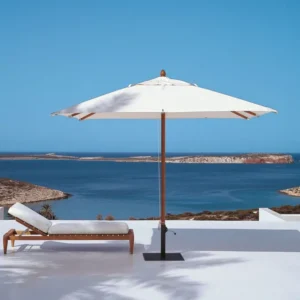 Unopiu - Quadratischer Sonnenschirm Lipari 400 x 400-Sonnenschirm-Unopiu-Naturfarben-TOJU Interior