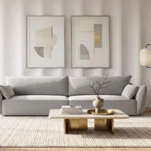Designer Sofa 4 Sitzer Nuvola in Samt