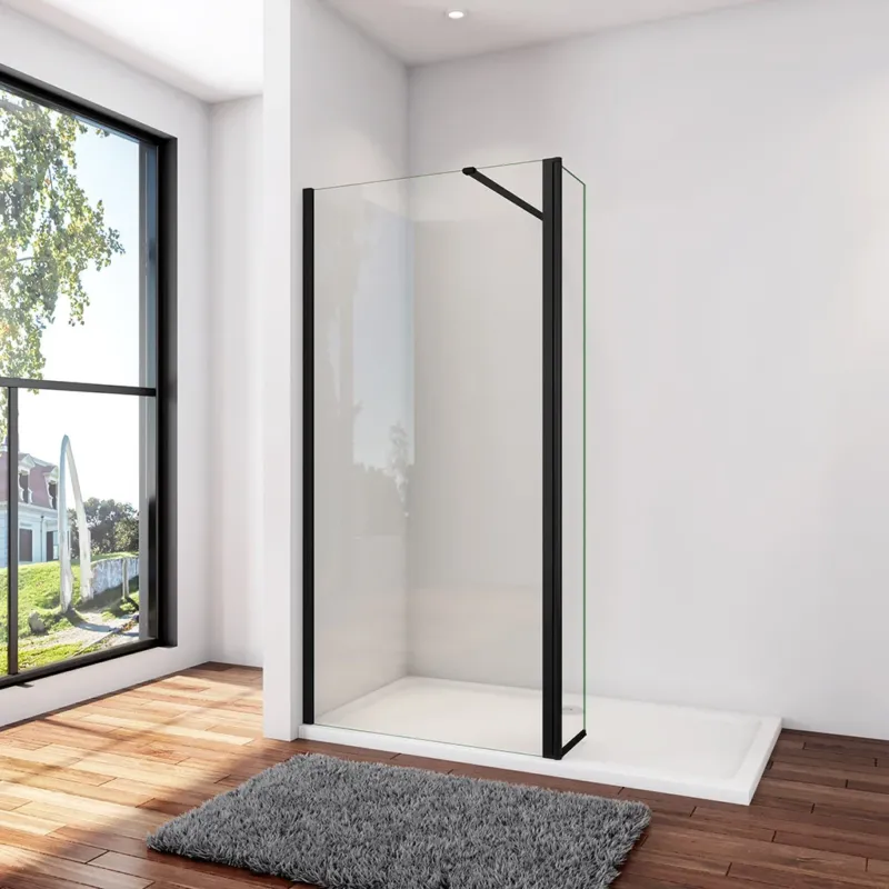 Duschwand Duschabtrennung 100+30 x H.200 cm 8mm NANO Glas Sicherheitsglas