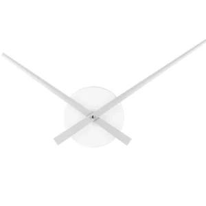 Karlsson Wanduhr mit offenem Zifferblatt, silbernen Zeigern und weißem Zifferblatt