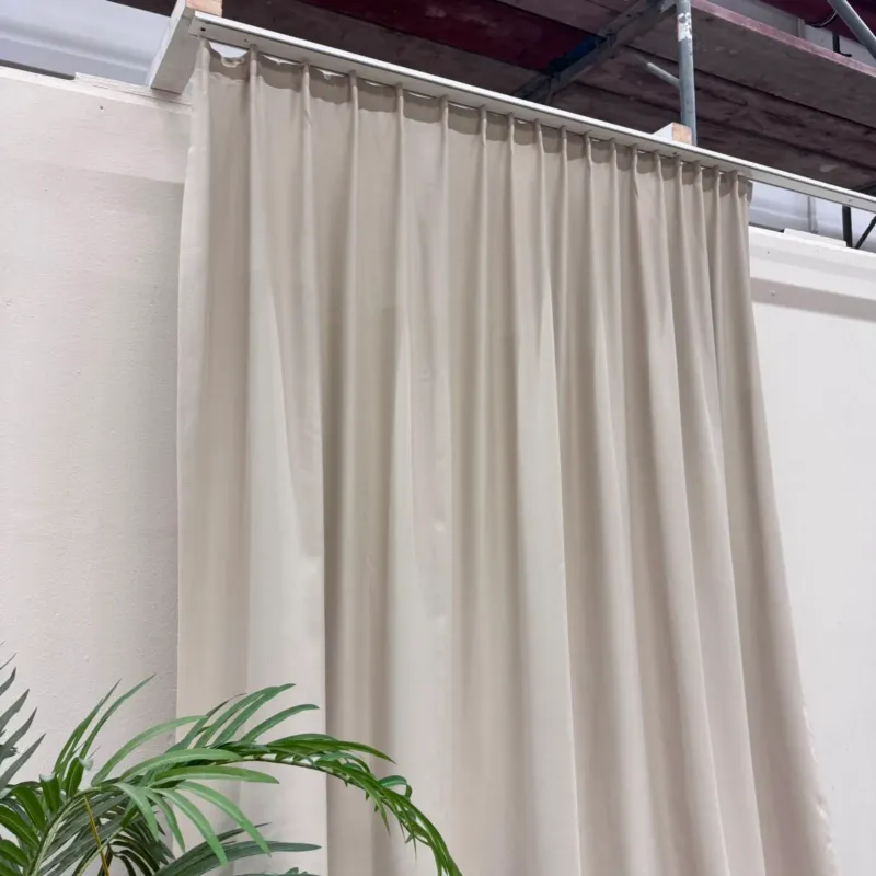 Gardine Beige Satin 160x260 Verdunkler Vorhang Gebraucht