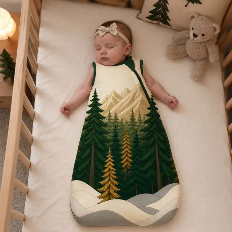 Winter Forest Escape Bamboo Sleep Bag