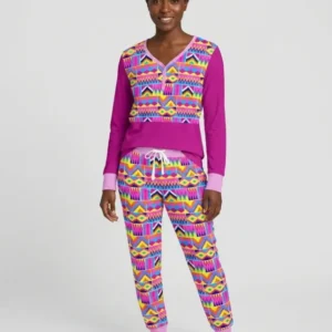 Kente Vibes Family Matching Bamboo Women Pajama Set