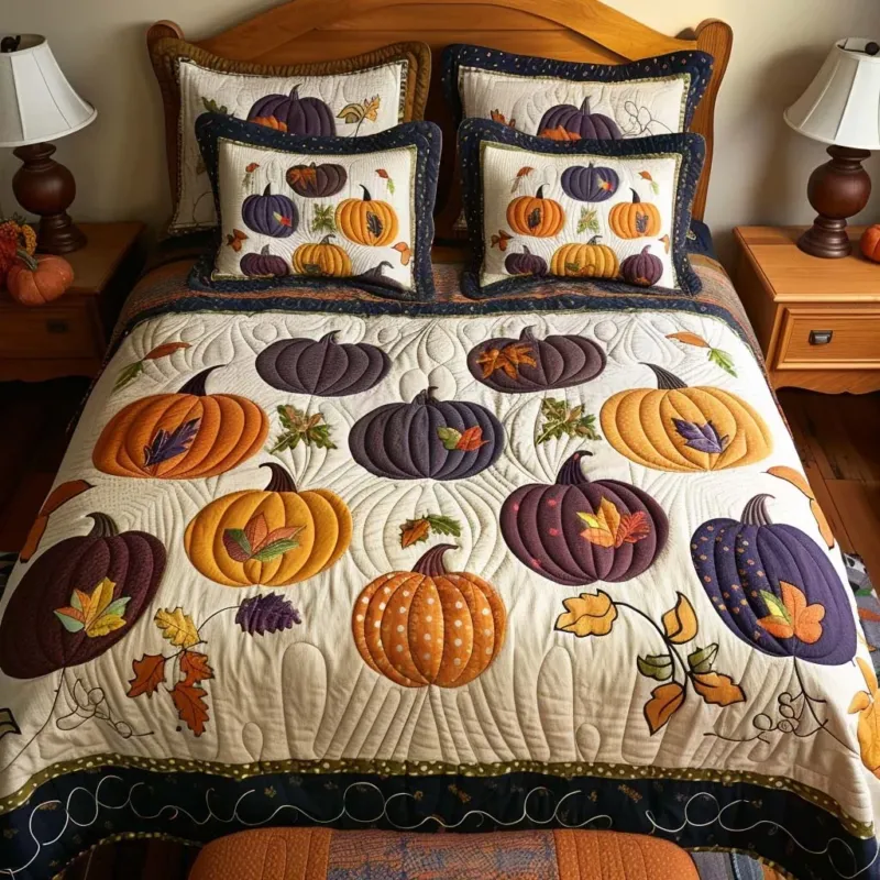 Woodland Fall Bamboo Quilt Bedding Set