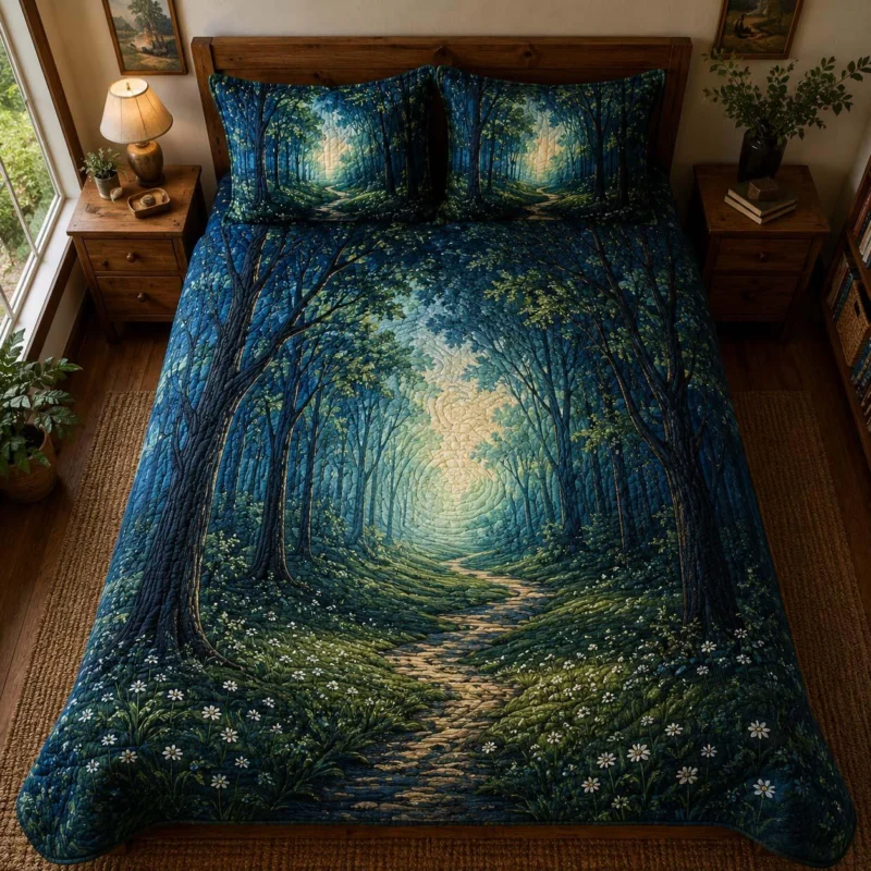 Woodland Journey Bamboo Quilt Bedding Set