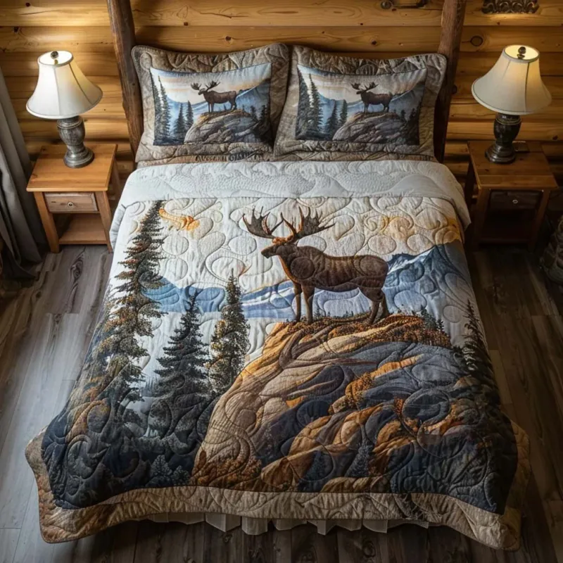 Woodland Majesty Bamboo Quilt Bedding Set