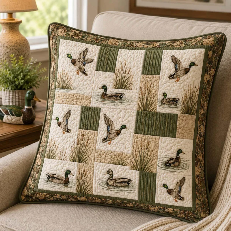 Woodland Wings Bamboo Quilt Pillow Case