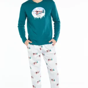 Pyjama Homme long Homme Dodo Grande Vitesse Bleu 1