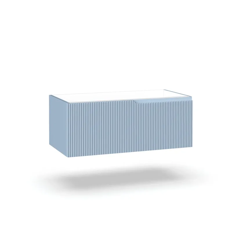Base portalavabo 1 cestone ZIP azzurro tiffany